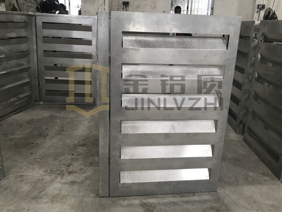 百葉型空調(diào)罩廠家  金鋁質(zhì)